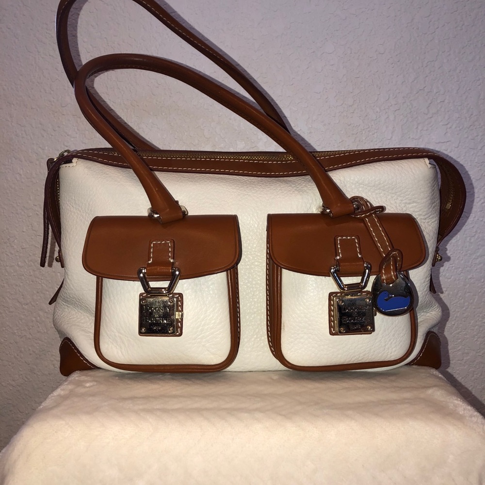 Dooney & Bourke brown and cream purse